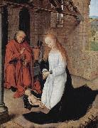 Hans Memling Christi Geburt oil on canvas